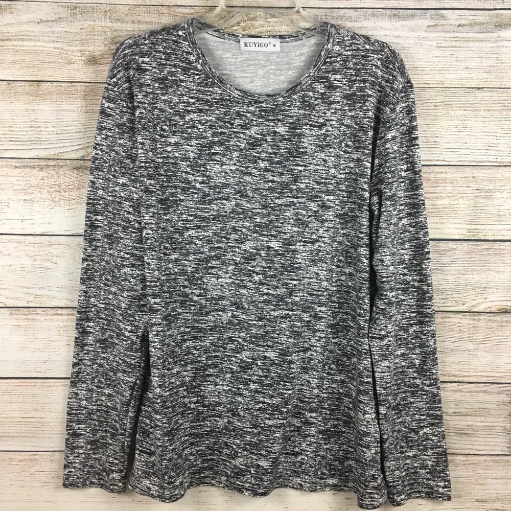 Kuyigo Long Sleeve Round Neck Stretch Shirt Women’s M